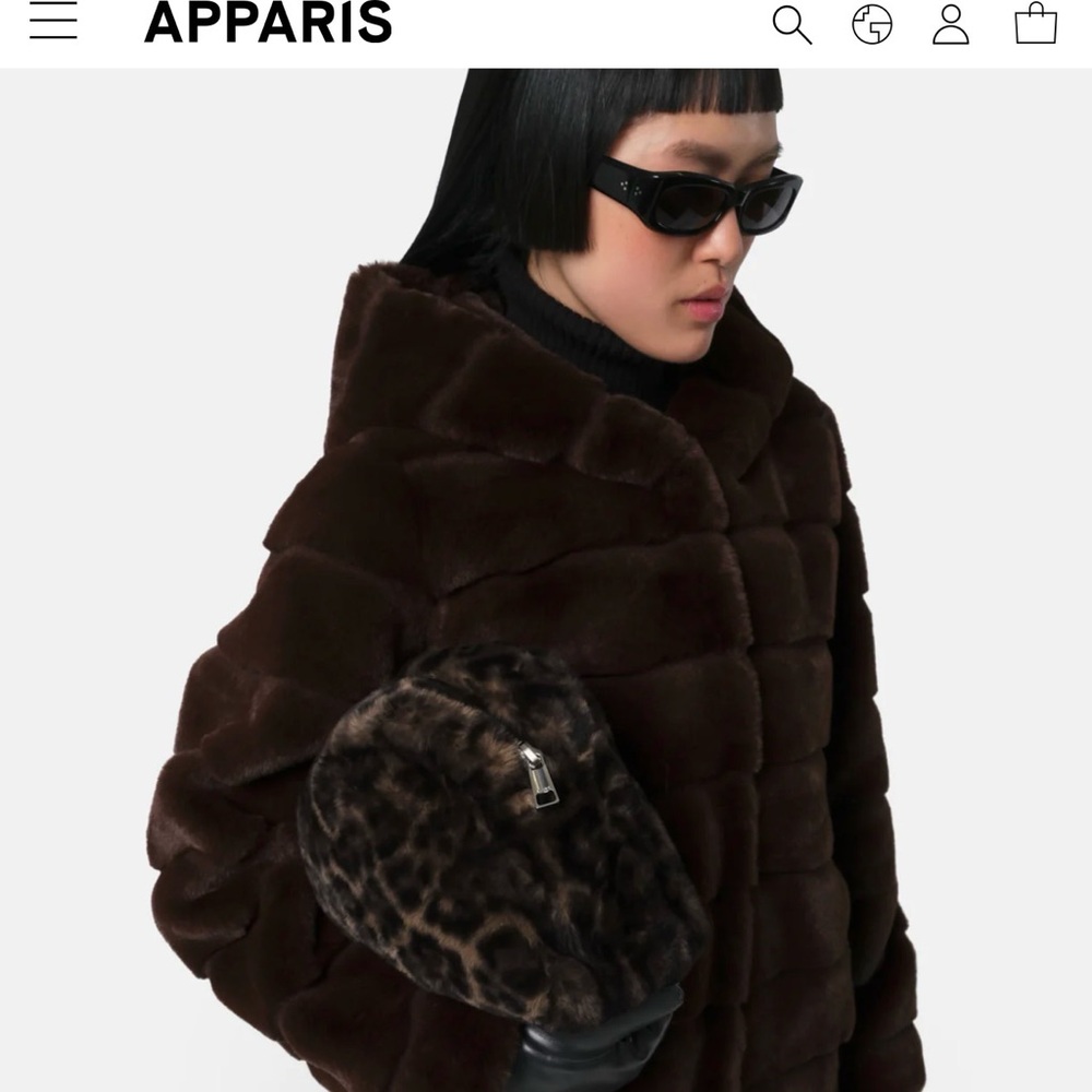 Apparis Chocolate Faux Fur Jacket